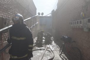 Incendio En Un Cite De Santiago Centro